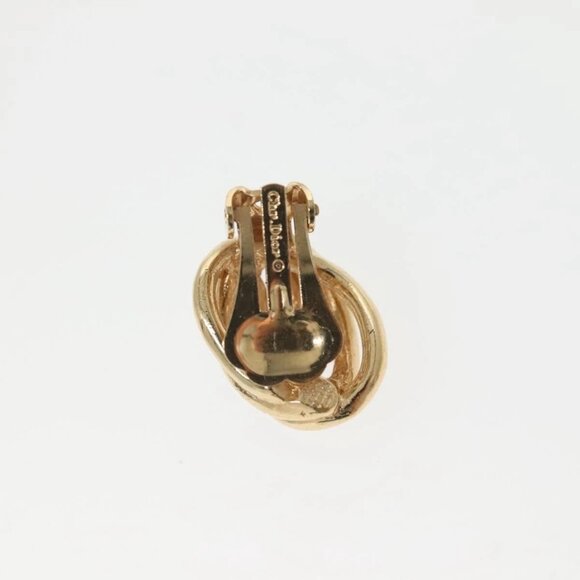 Christian Dior Earring Metal Gold Auth 142049 - Picture 7 of 9
